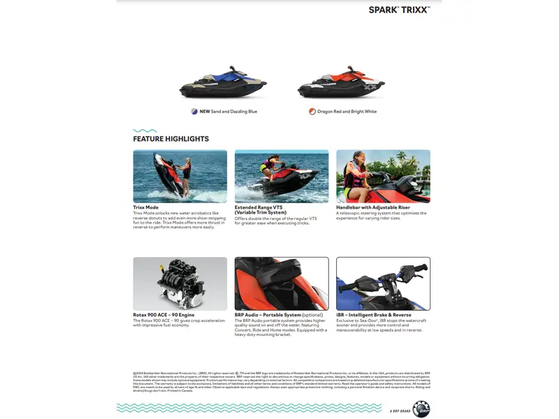 2025 Sea-Doo SPARK TRIXX 3UP WITH SOUND SYSTEM