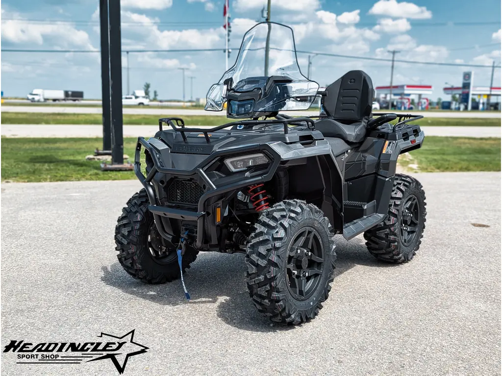 2025 Polaris Sportsman Touring 570 Ultimate // Granite Gray w/ Quick-Release Windshield