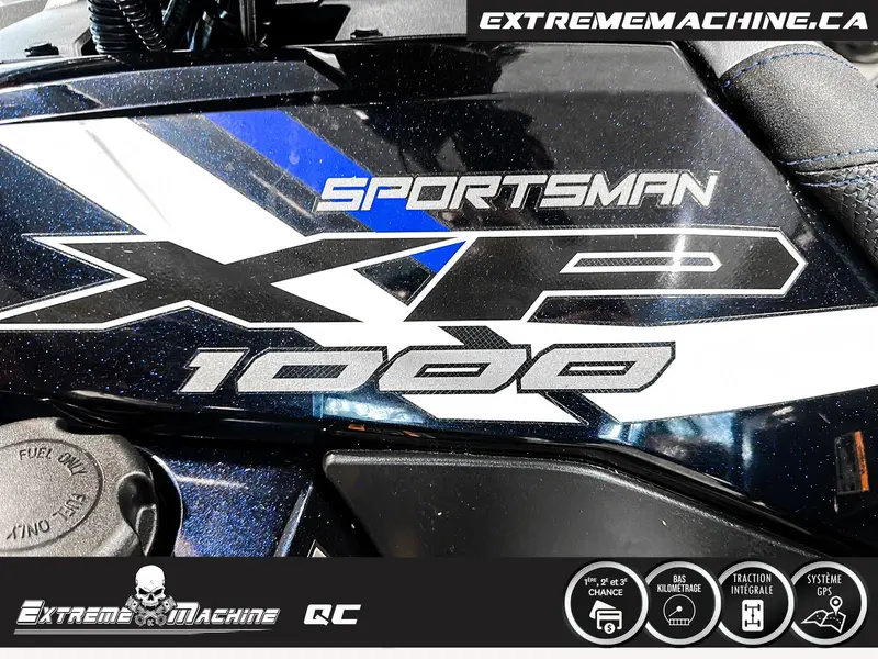 2022 Polaris SPORTSMAN XP 1000 EPS RIDE COMMAND SEULEMENT 1149KM - IMPECCABLE!!!