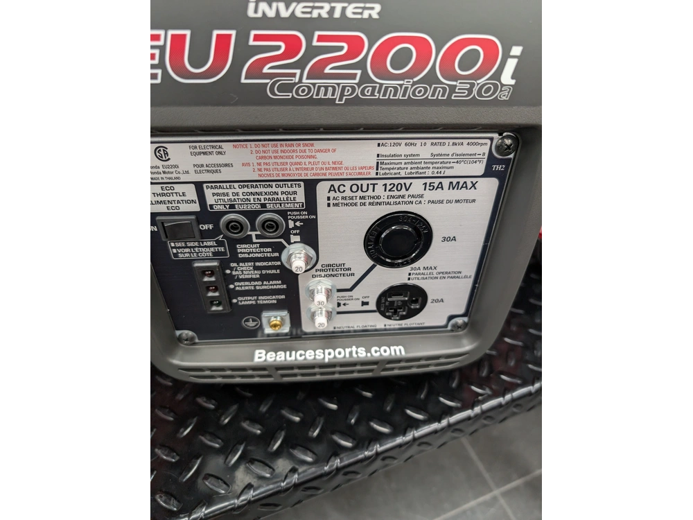 Honda Eu2200 Companion Version Companion – Parfaite Pour Jumelage En 30a 2025 alt
