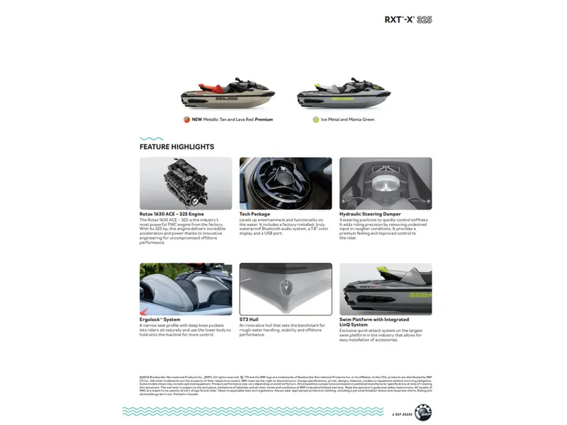 2025 Sea-Doo RXT X 325