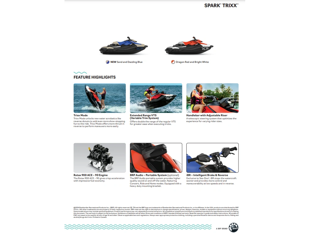 2025 Sea-doo Spark Trixx 3up With Sound System alt