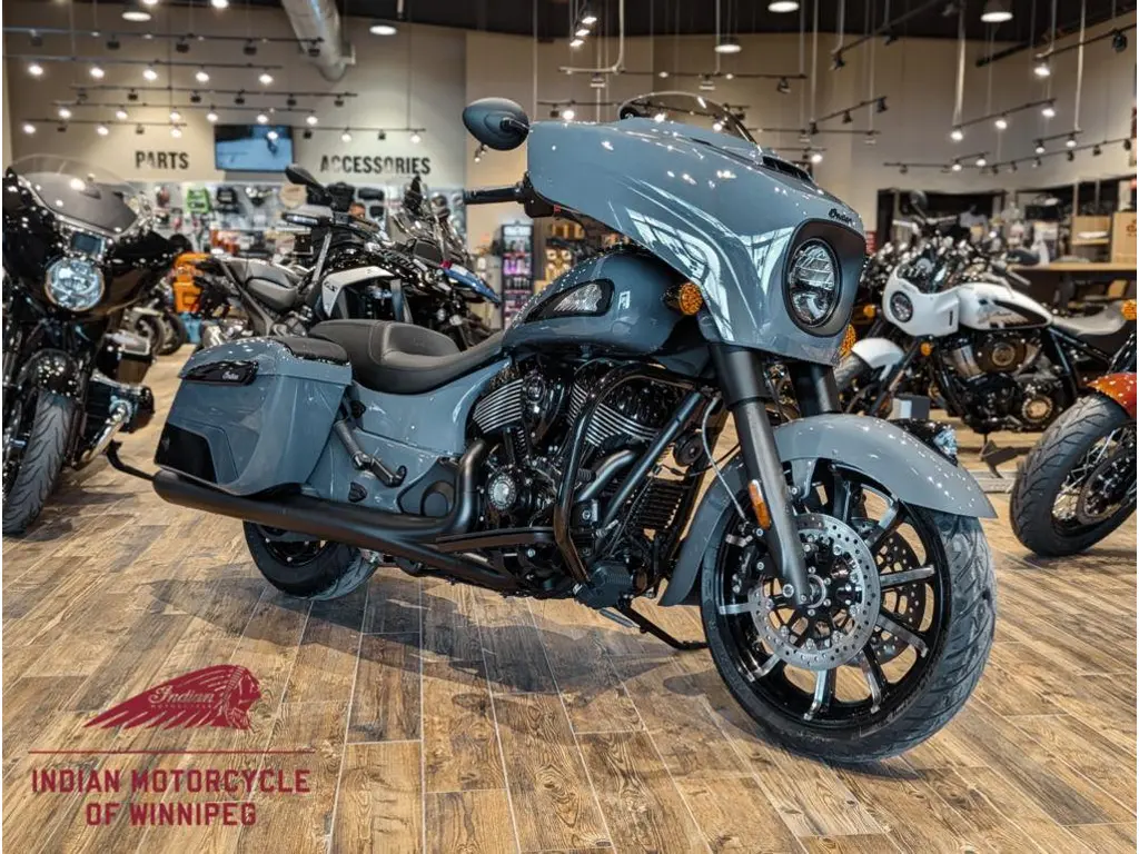 2024 Indian Motorcycle Chieftain Dark Horse Icon w/ Powerband Audio Package // Stealth Gray Azure