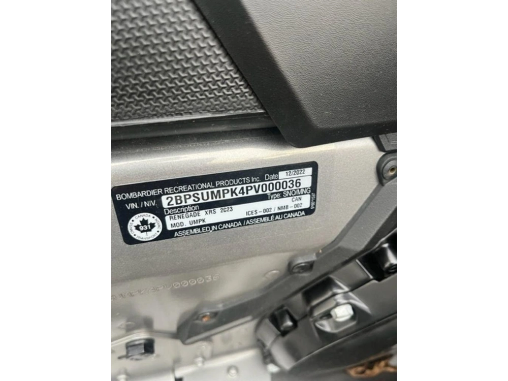2023 Ski-doo Renegade® X-rs® 850 E-tec® I.rip.xt 1.25_smart-s & Tx_10.25" / Slv