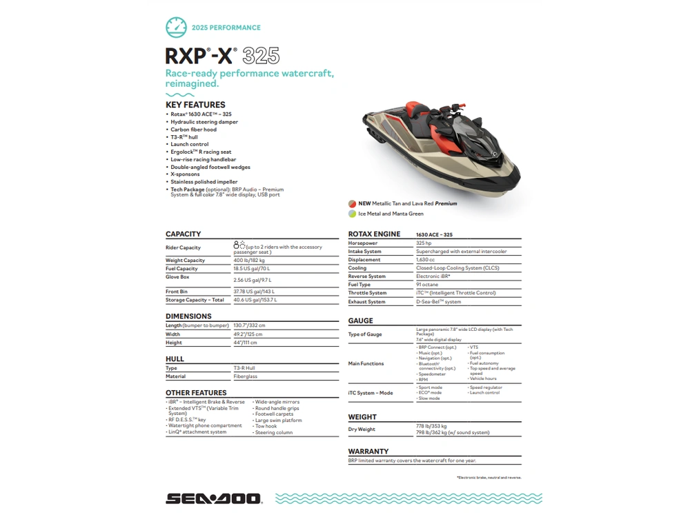 2025 Sea-doo Rxp X 325 Audio alt