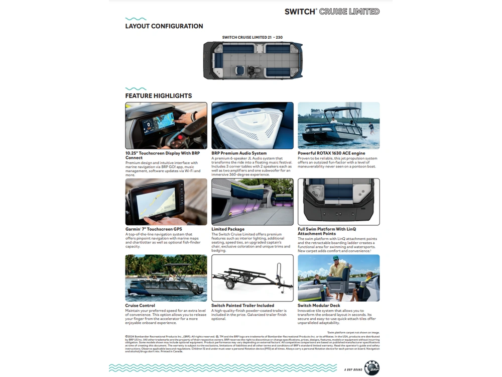 2025 Sea-doo Switch Cruise Limited 21' 230 55sl alt