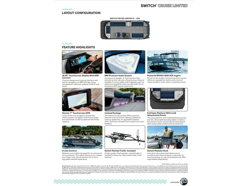 Sea-Doo Switch Cruise Limited 21' 230 55SL 2025