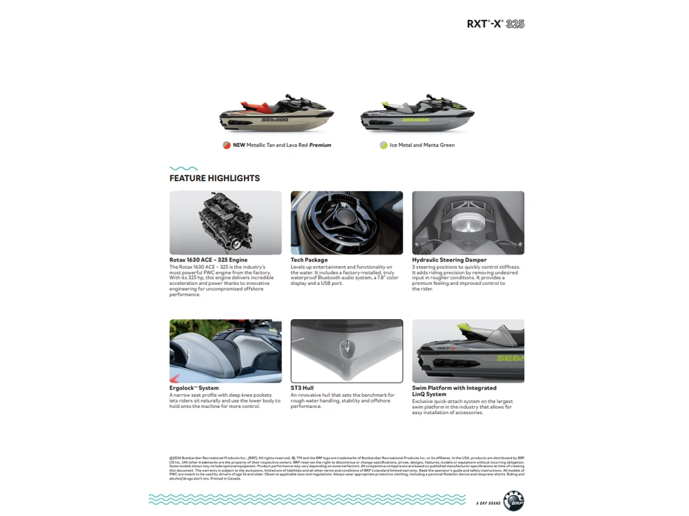 2025 Sea-doo Riva Racing Rxt X 325 alt