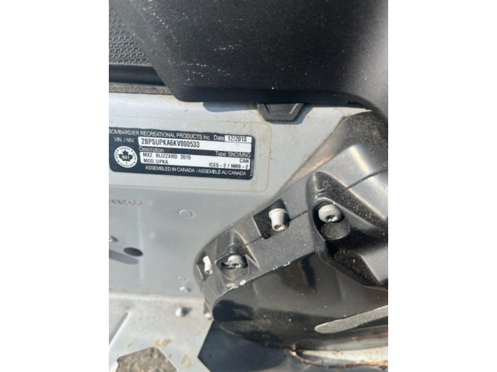 2019 Ski-doo Mxz® Blizzard™ 850 E-tec
