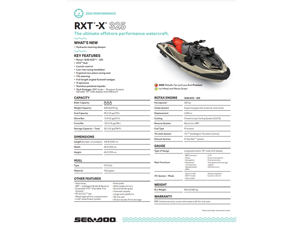 2025 Sea-doo Riva Racing Rxt X 325 alt
