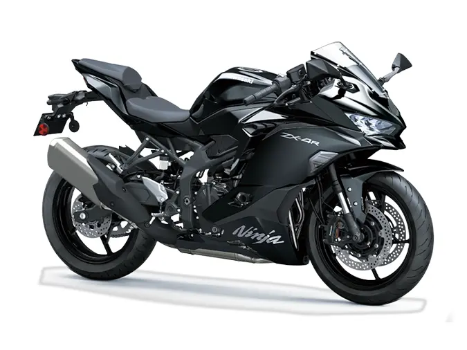 2025 Kawasaki Ninja ZX-4R // Metallic Flat Spark Black 
