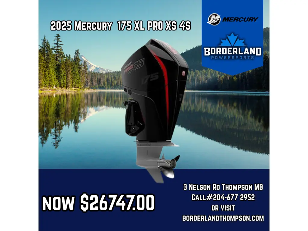 2025 Mercury 175 XL PRO XS 4S 