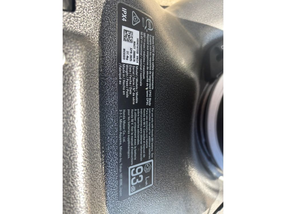 Honda Hrn21bvc4 2026 alt