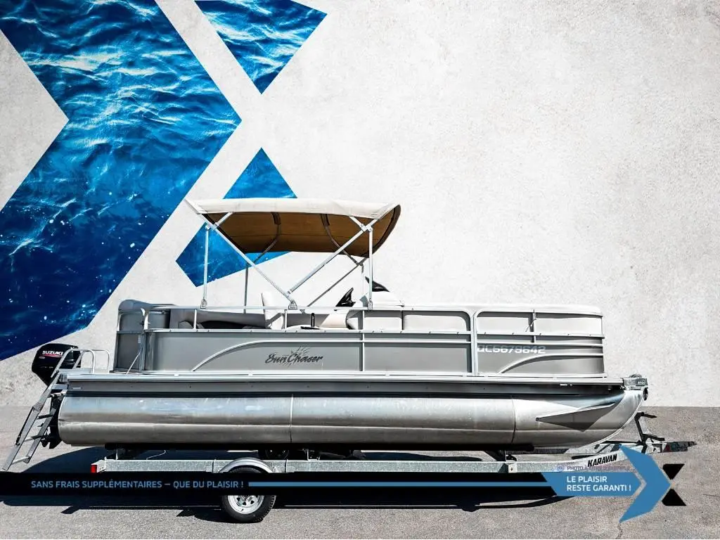 2016 Sun Chaser PONTON OASIS 7520 cruise 20HP