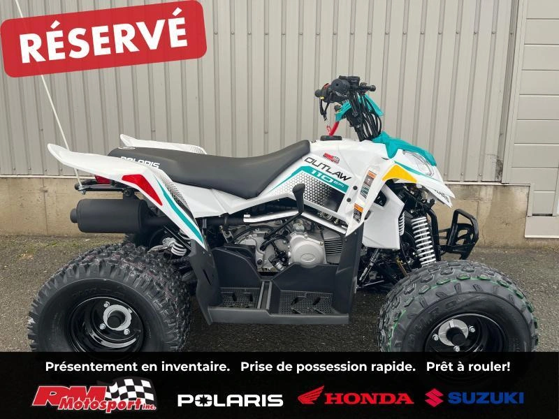 Polaris Outlaw 110 Efi - Blanc-vert 2025 alt