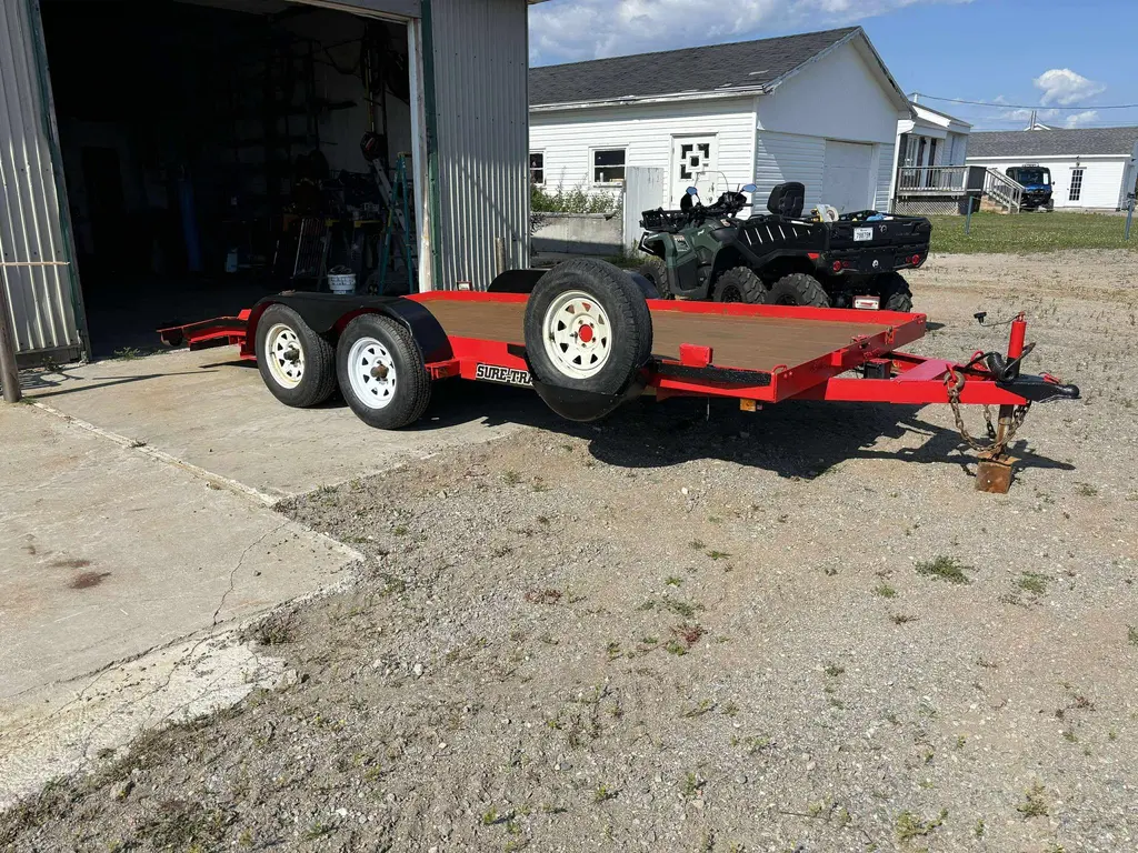 2008 SURE-TRAC CAR HAULEUR PLATEFORME 16 PIEDS