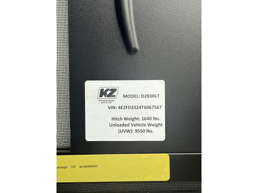 Kz-rv Durango H-t 283rlt 2026 alt