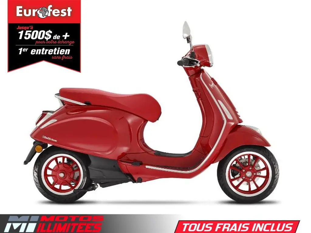 2022 Vespa Elettrica Red 