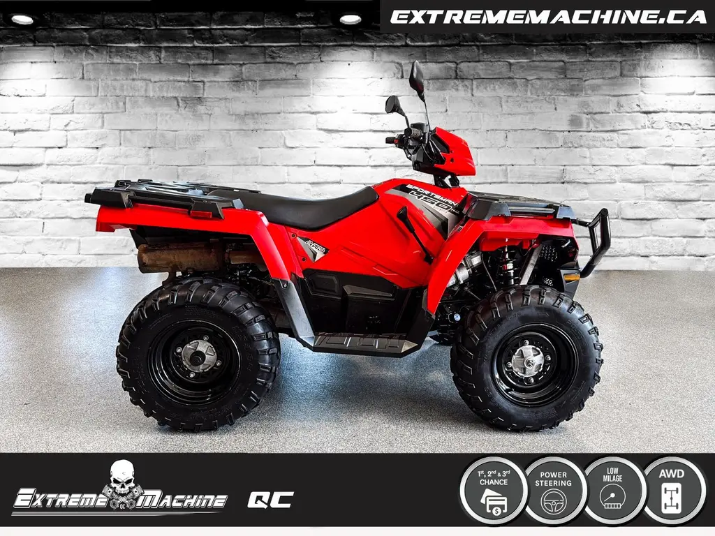 2019 Polaris SPORTSMAN 450 H.O. EPS SEULEMENT 1572KM!!!