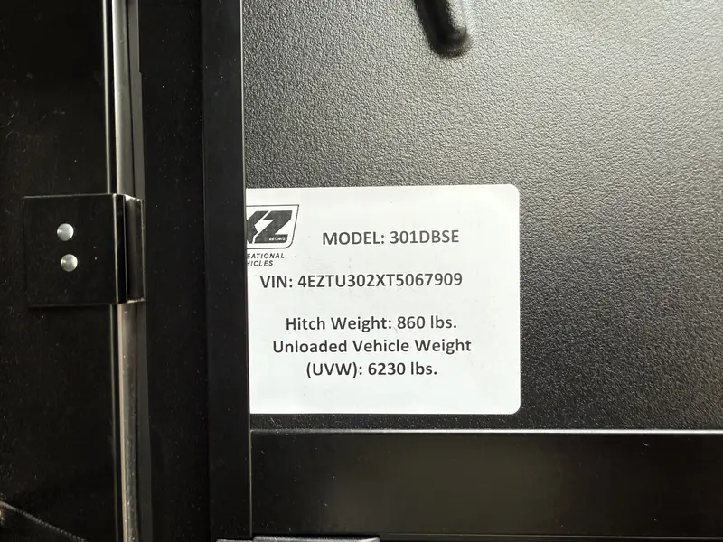 2026 KZ-RV Sportsmen SE 301DBSE