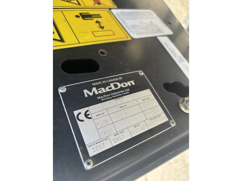 macdon FD75 2017