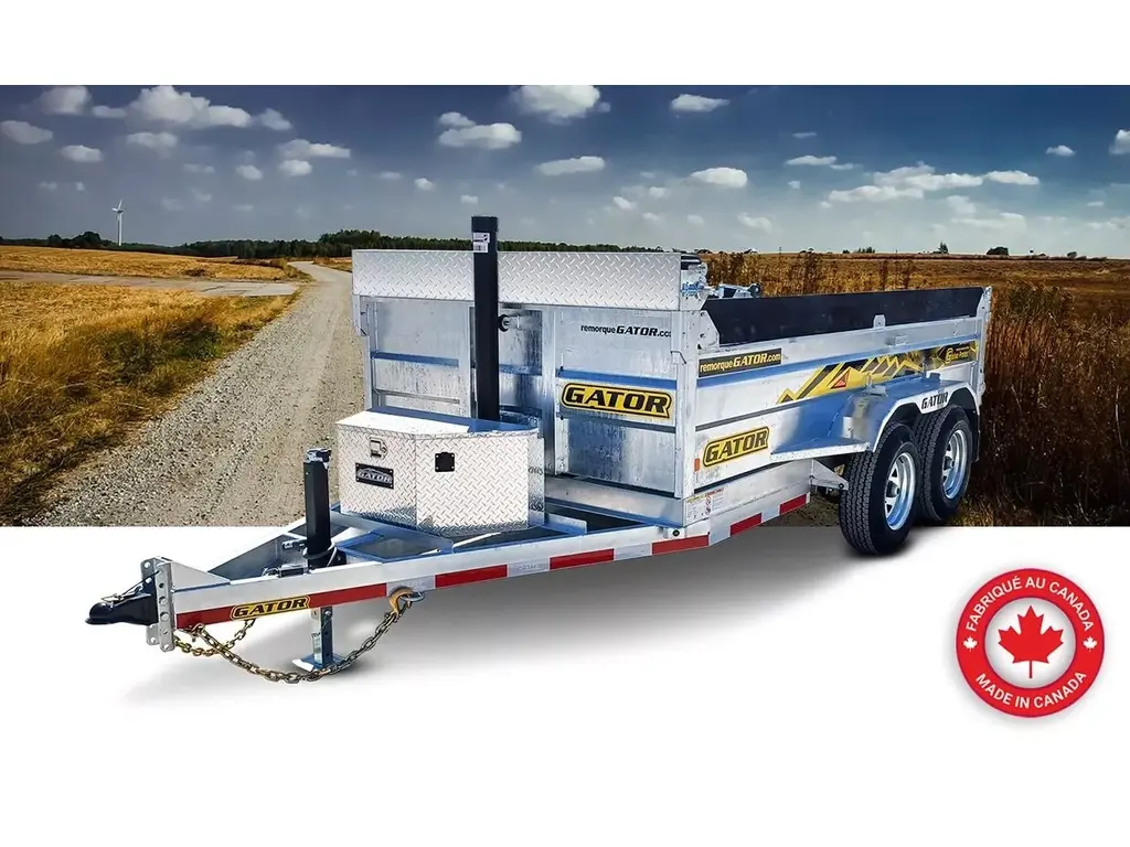 Gator Dompeur Galvanisée 6 x 12 - 10K Tout Équipé 2025