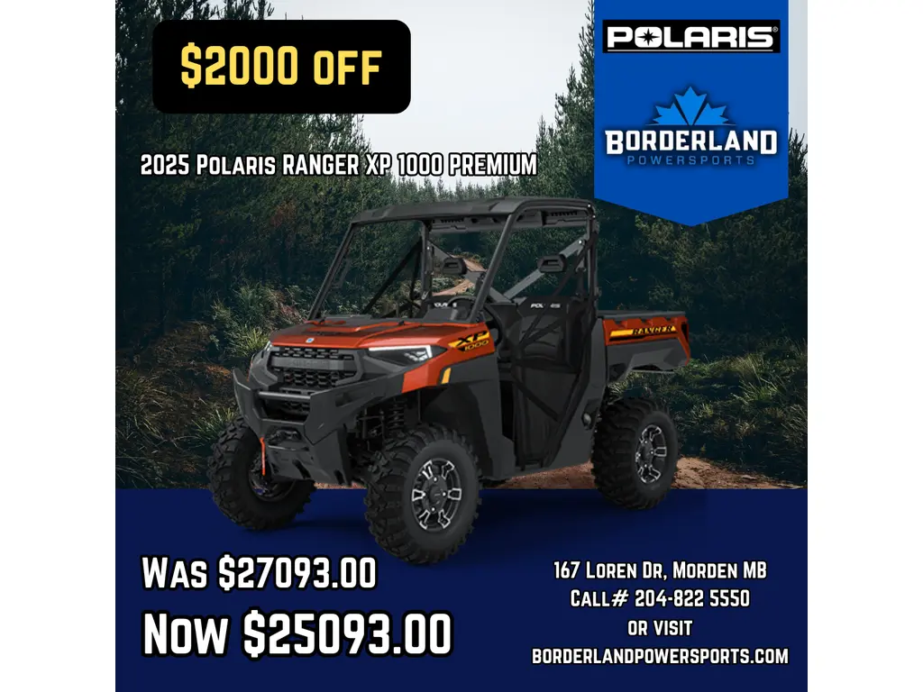2025 Polaris RANGER XP 1000 PREMIUM 
