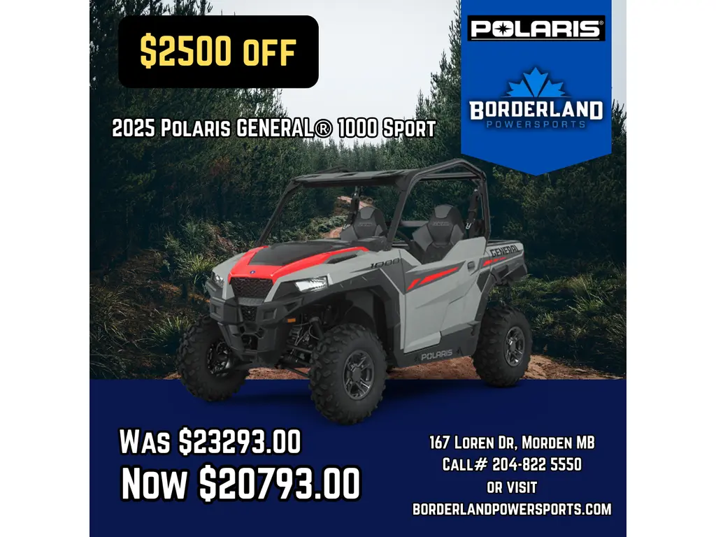 2025 Polaris GENERAL® 1000 Sport - GHOST GRAY 
