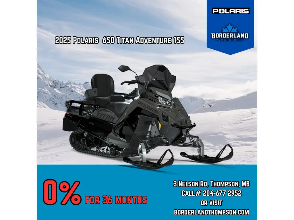 2025 Polaris 650 Titan Adventure 155 (1.5-Inch) 