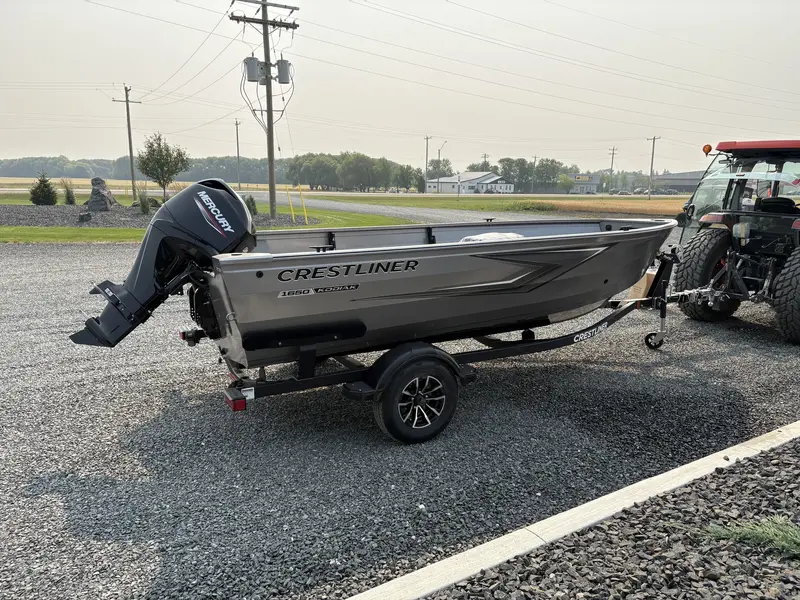 Crestliner 1650 KODIAK TILLER - Silver Metallic 2025