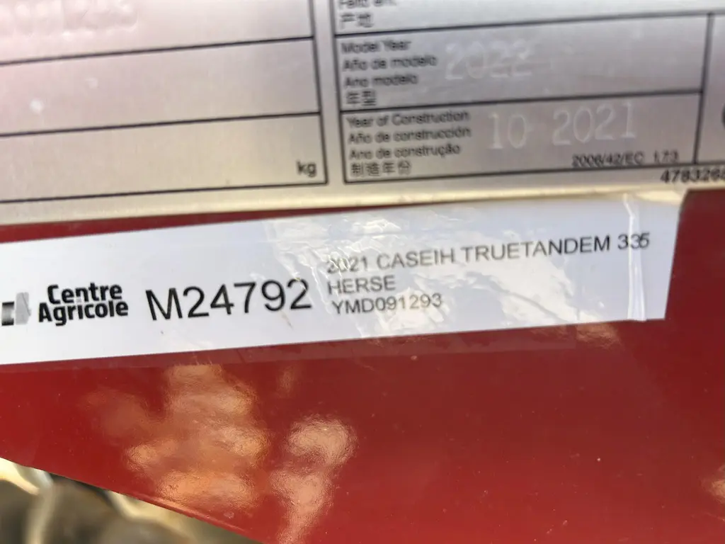 Case IH True-Tandem 335 Barracuda 2021