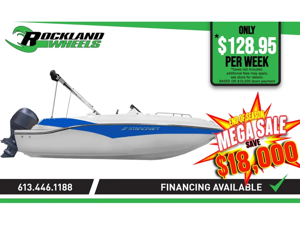 Starcraft SVX 171 OB with 115HP Outboard and Trailer 2024