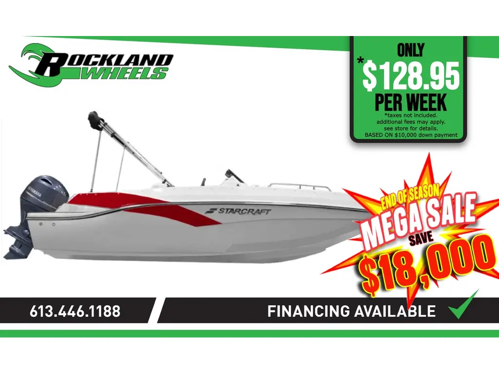 Starcraft SVX 171 OB with 115HP Outboard and Trailer 2024