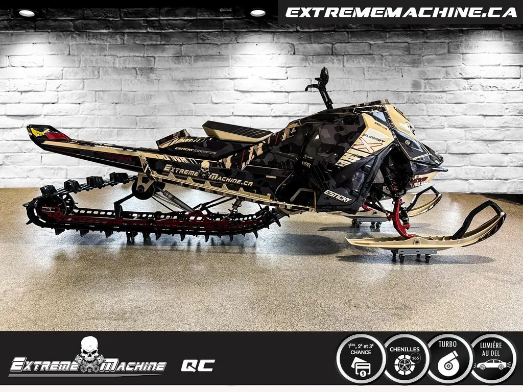 SKIDOO SUMMIT X 165'' 850 E-TEC TURBO R & SHOT 2024 - IMPECCABLE!!!