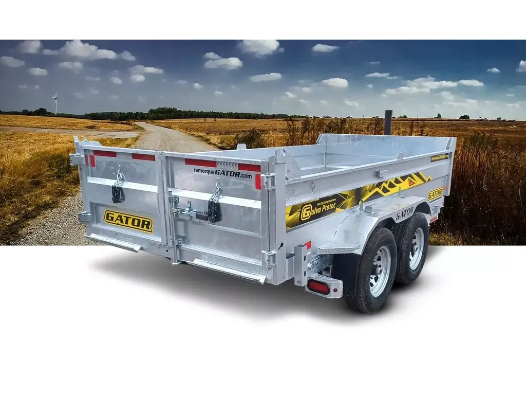 Gator Dompeur Galvanisée 6x12 - 10000lbs - Avec Toile 2025