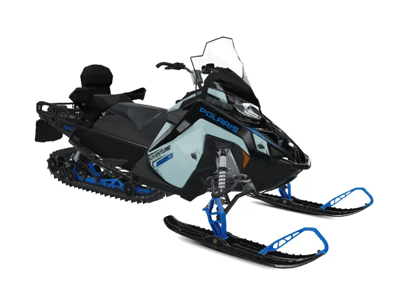 2026 Polaris 650 Voyageur Adventure Ultimate 155 1.6 // Hemlock Blue/Black/Velocity Blue