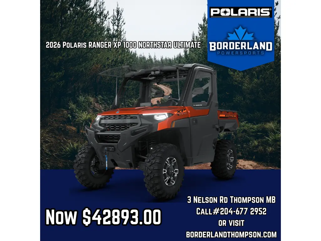 2026 Polaris RANGER XP 1000 NORTHSTAR ULTIMATE ORNG RUST Ultimate