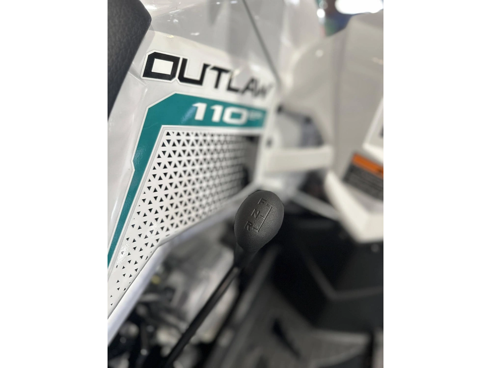 2025 Polaris Outlaw 110 Efi - Bright White / Radiant Green alt