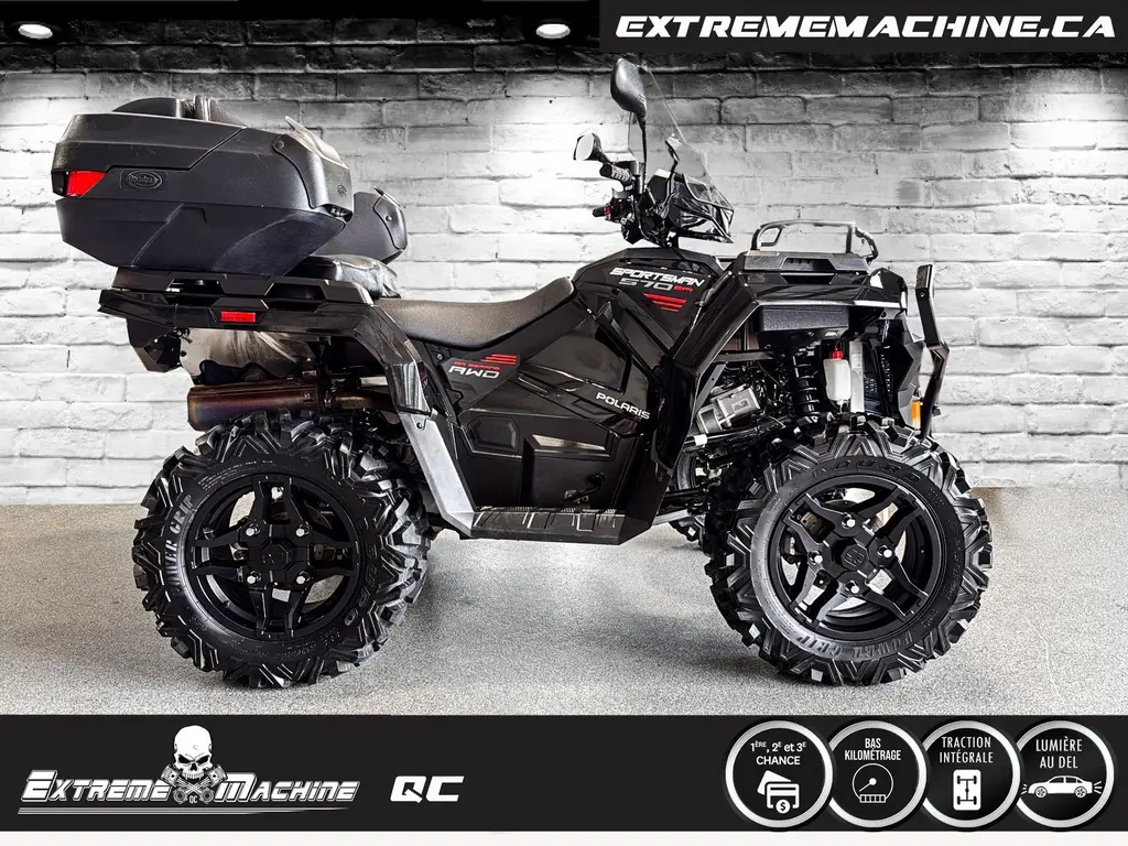 Polaris SPORTSMAN 570 TRAIL ONYX BLACK 2024 - SEULEMENT 1182KM - COMME NEUF!!!