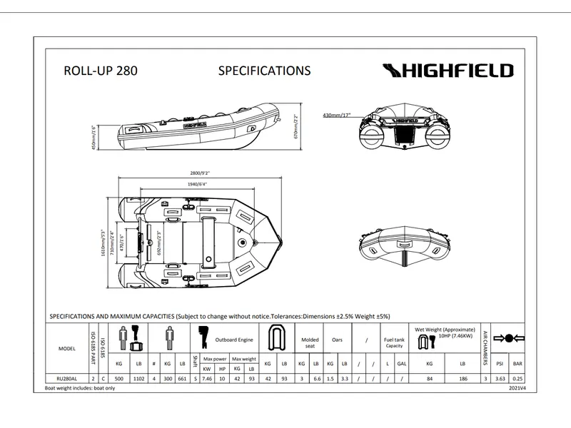 Highfield RU280AL 2023