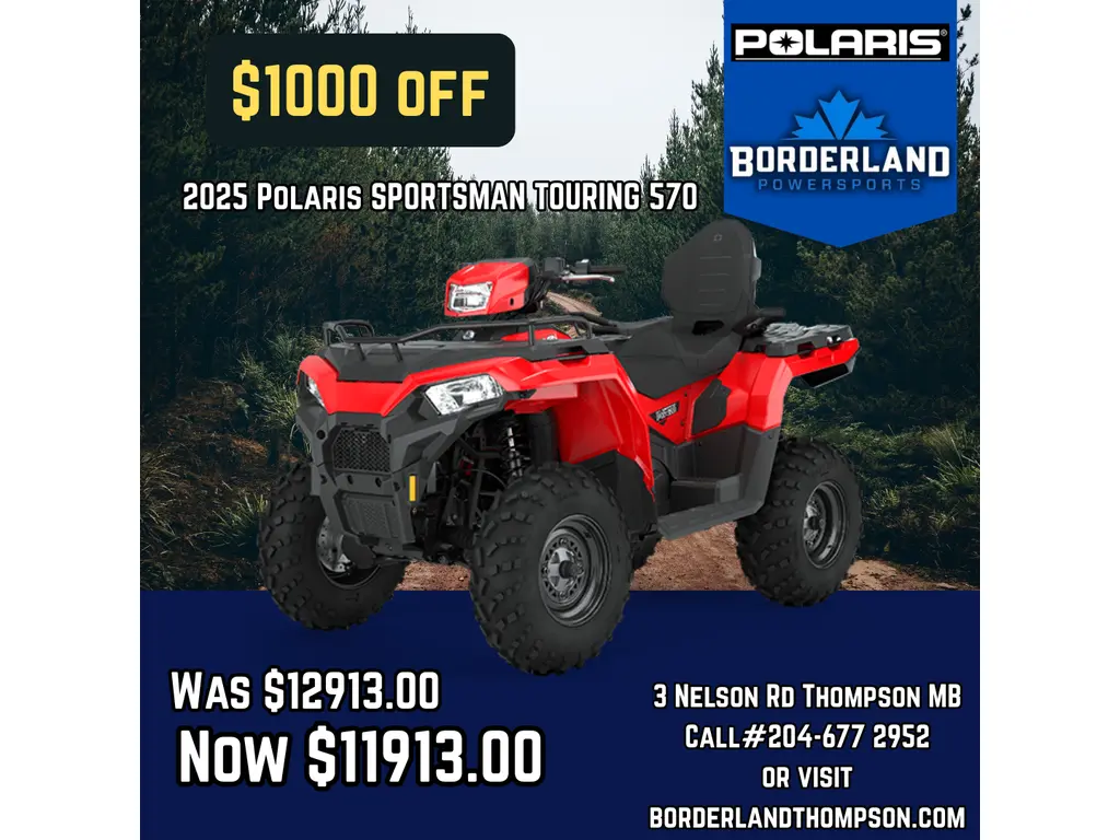 2025 Polaris SPORTSMAN TOURING 570 - INDY RED Base