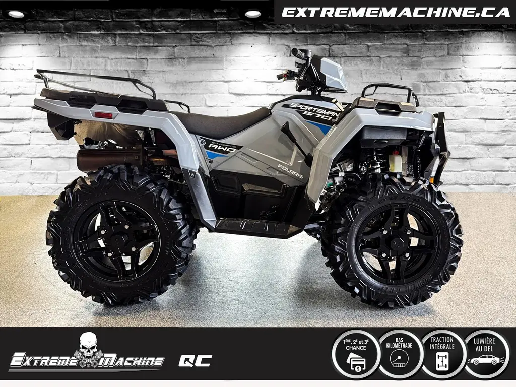 Polaris SPORTSMAN 570 PREMIUM EPS STORM GRAY 2024 - SEULEMENT 2102KM - COMME NEUF!!!