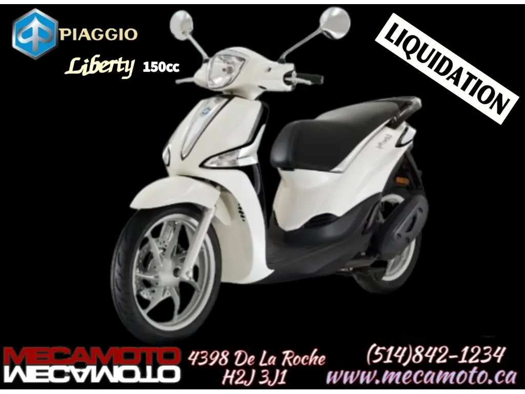 New 2023 Piaggio Liberty 150 in Montréal Mecamoto
