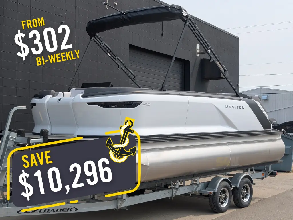 2025 Manitou 20 Cruise Bench Twin Tube Signature 115HP w/Trailer