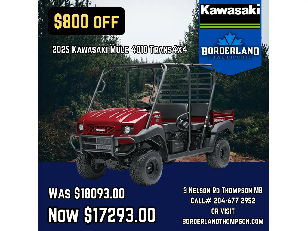 2025 Kawasaki Mule 4010 Trans4x4 