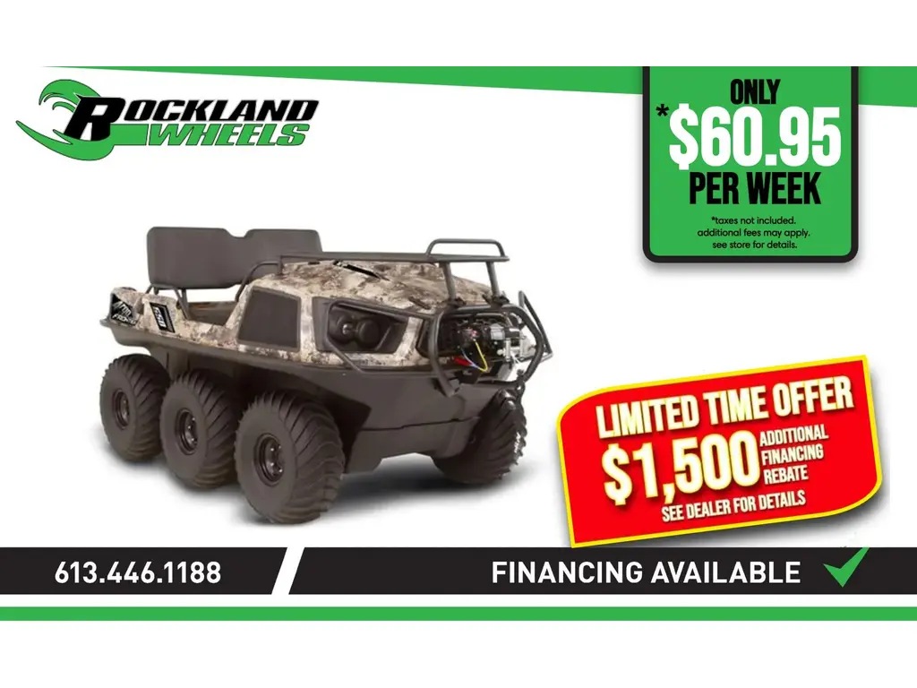 2024 Argo FRONTIER 650 HO SCOUT 6X6 Winch, Brushguard and Front Rack 