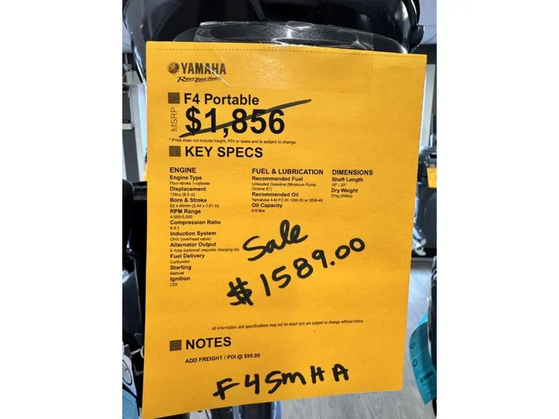 Yamaha F4SMHA 2024