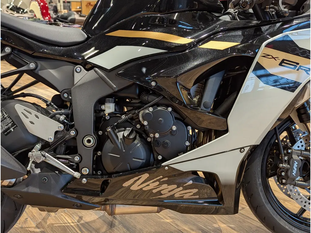 New 2026 Kawasaki Ninja ZX-6R // Pearl Robotic White/Metallic