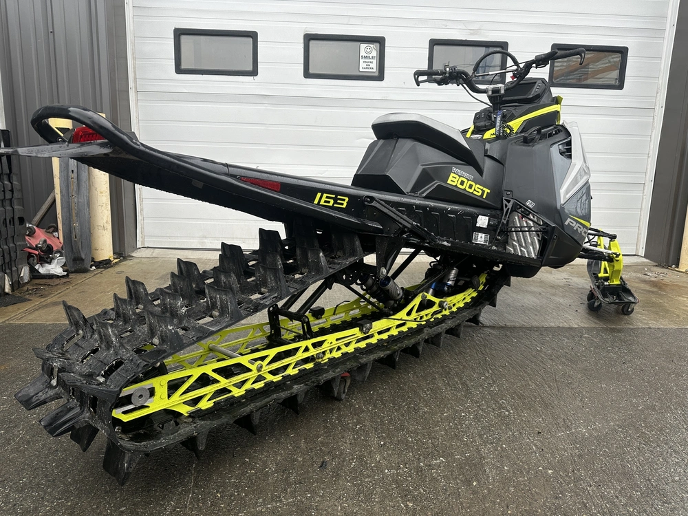 2022 Polaris Patr Boost Matryx Slash Pro Rmk 163 3" - Stealth Gray / Ghost Gray / Lime Squeeze alt