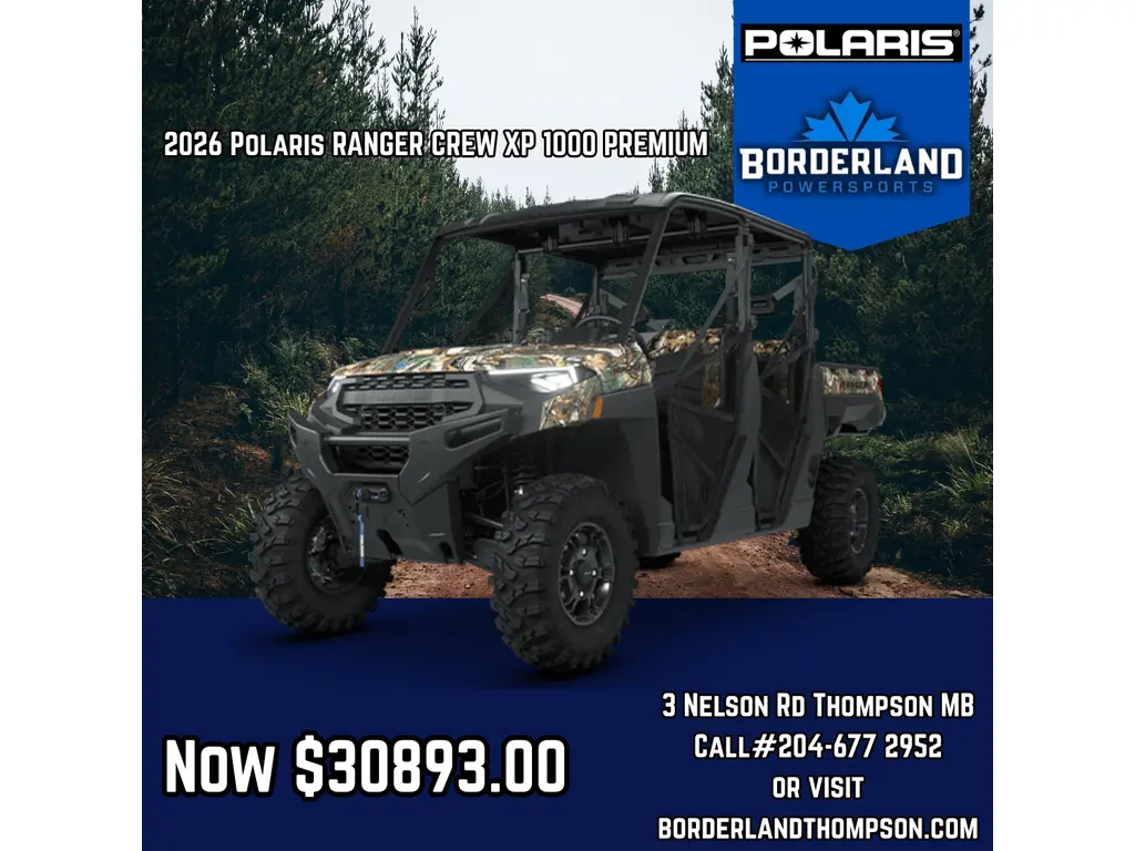 2026 Polaris RANGER CREW XP 1000 PREMIUM  PPC Premium